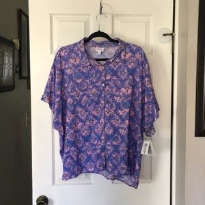 It has to go. New! Lularoe “Amy” button-front Blouse